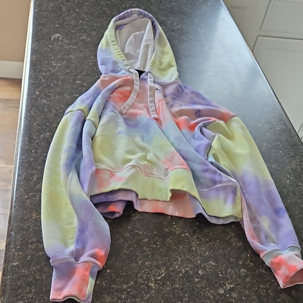 Nike Multicolor Tie-Dye Hoodie - White, Purple, Peach